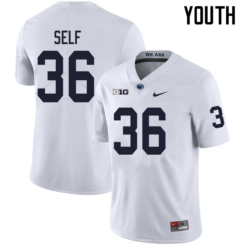 NCAA Nike Youth Penn State Nittany Lions Makai Self #36 College Football Authentic White Stitched Jersey OTU0298FQ